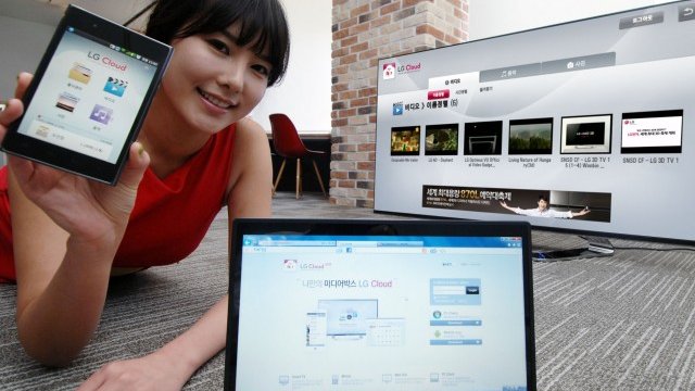 <p>
	LG Cloud позволява възпроизвеждане на съдържание на телевизори, мобилни устройства и компютри в реално време. <em>Снимка: компанията</em></p>
