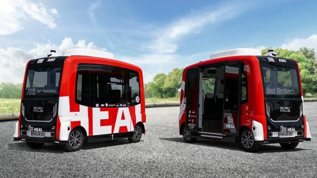 Така изглеждат автономните бусчета на германската железница. Снимка: DB