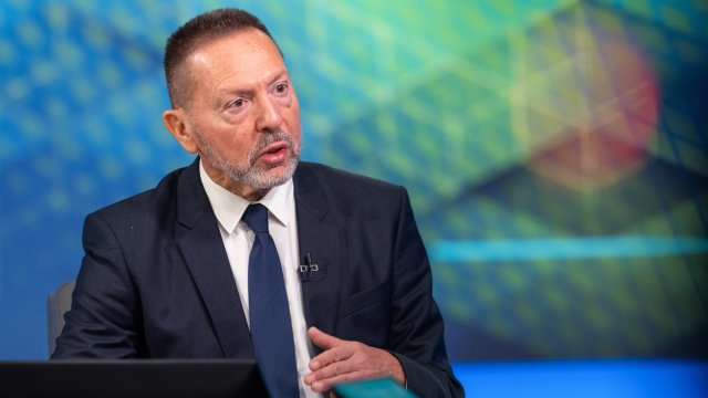 Председателят на Гръцката централна банка Янис Стурнарас. Снимка: Bloomberg LP
