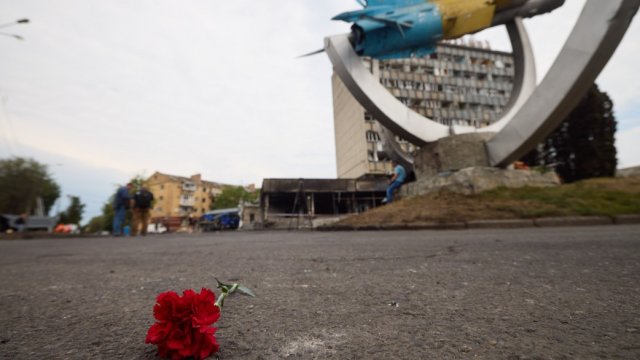 Виница след руския обстрел. Снимка: Рresident.gov.ua