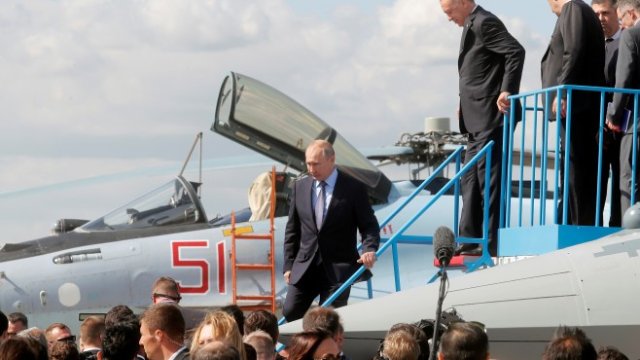 <p>
	Турският президент Ердоган бе на посещение в Москва преди седмица. <em>Снимка: Ройтерс</em></p>

