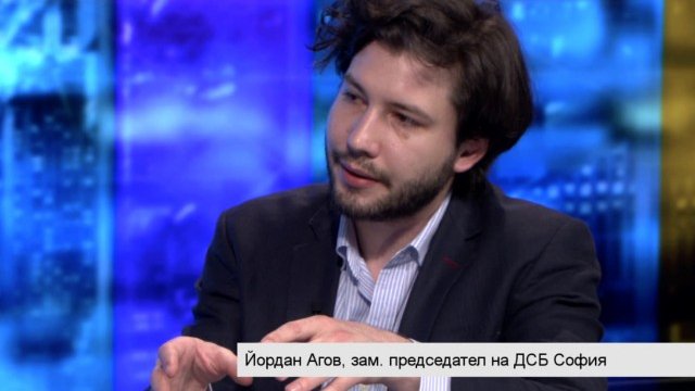 <p style="text-align: justify;">
	Йордан Агов, зам.-председател на ДСБ-София. <em>Снимка: Bloomberg TV Bulgaria</em></p>
