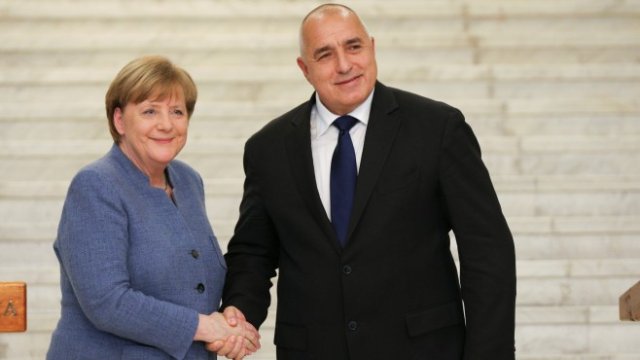 <p>
	Германският канцлер Ангела Меркел и българският министър-председател Бойко Борисов. <em>Снимка: Ройтерс</em></p>
