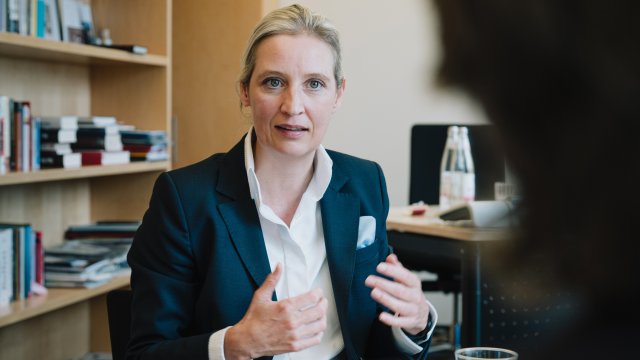 Съпредседателят на &quot;Алтернатива за Германия&quot;  Алис Вайдел. Снимка: Bloomberg L.P.