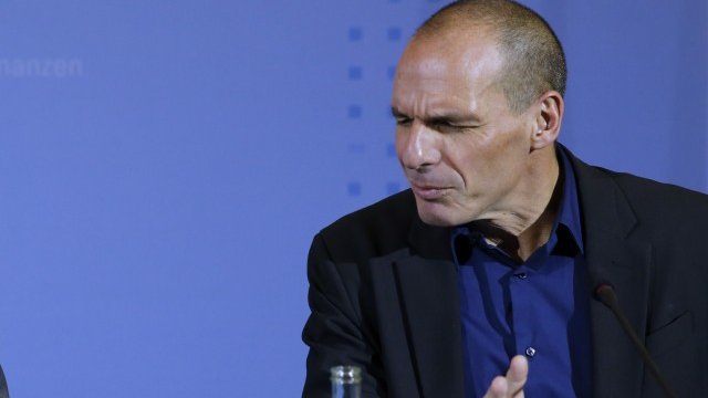 <p>
	Гръцкият министър на финансите Янис Варуфакис. <em>Снимка: Ройтерс</em></p>
