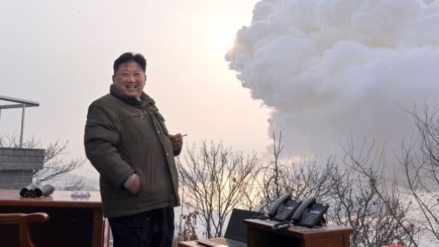 Лидерът на Северна Корея Ким Чен-ун. Снимка: EPA/KCNA н