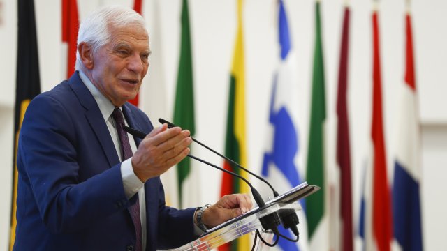 Върховният представител на ЕС по външната политика и сигурността Жозеп Борел. Снимка: EPA/БГНЕС