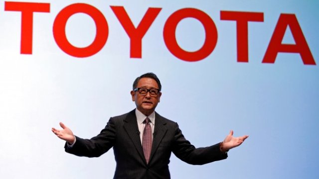 <p>
	<em>Президентът на Toyota Акио Тойода, Снимка: Ройтерс</em></p>
