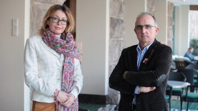 <p>
	<em font-size:="" pt="" style="color: rgb(102, 102, 102); font-family: "><em style="color: rgb(34, 34, 34);">Андрей Марков</em></em><em font-size:="" pt="" style="color: rgb(102, 102, 102); font-family: "><em style="color: rgb(34, 34, 34);">, председател на ББА, и&nbsp;Свилена Димитрова, заместник-председател на ББА.&nbsp;</em></em></p>
