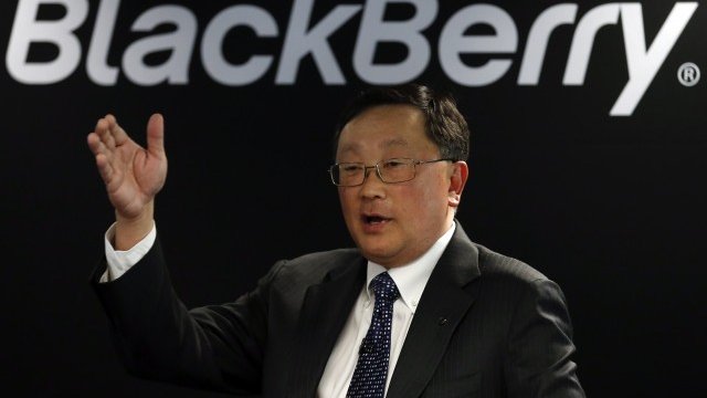 <p>
	Главният изпълнителен директор на BlackBerry Джон Чен.<em> Снимка: архив Ройтерс</em></p>

