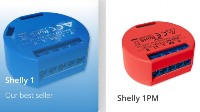 <p>
	Два от продуктите в линията Shelly Снимка: shelly.cloud</p>
