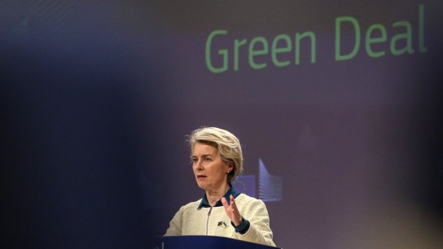 Председателят на Европейската комисия Урсула фон дер Лайен. Снимка: Bloomberg