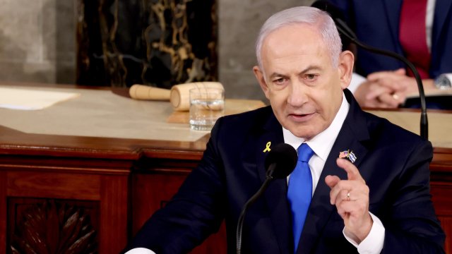 Израелският премиер Бенямин Нетаняху говори в Конгреса на САЩ за рекорден четвърти път. Снимка: Bloomberg LP