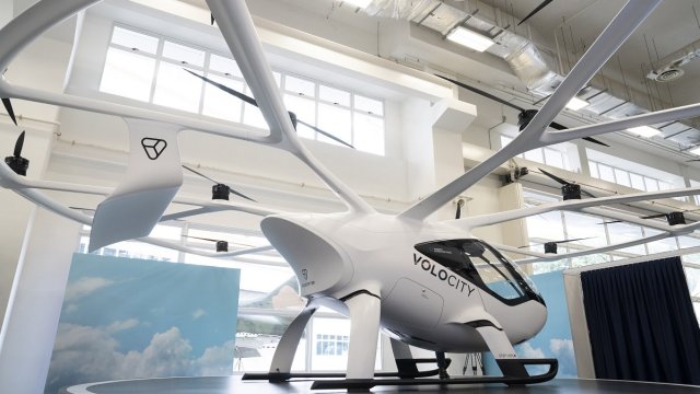 Въздушно такси на Volocopter на изложение в Сингапур, 2022 г. Снимка: Ore Huiying/Bloomberg