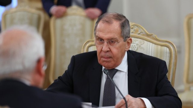 <p>
	&nbsp;Руският външен министър Лавров. <em>Снимка: EPA/RUSSIAN FOREIGN AFFAIRS</em></p>
