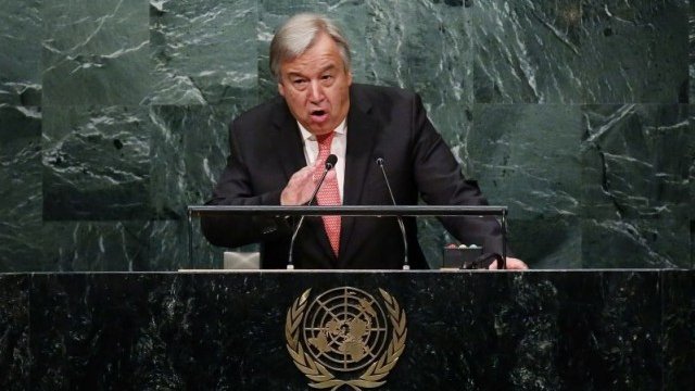 <p>
	Антониу Гутериш.<em> Снимка: Ройтерс</em></p>
