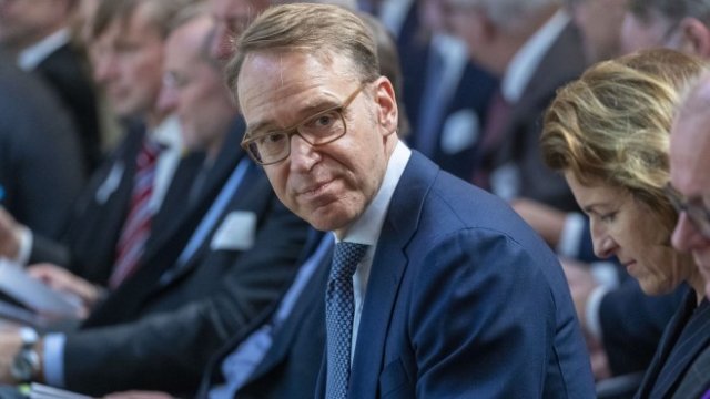 <p>
	<em>Йенс Вайдман, президент на &nbsp;Bundesbank, по време на конференция в края на 2019 г. Снимка: Alex Kraus/Bloomberg</em></p>

