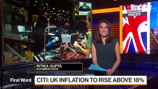 Citi очаква британската инфлация да стигне над 18%