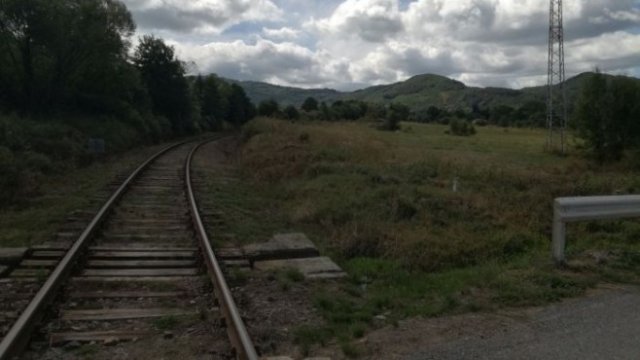 <p>
	Отсечка от съществуващата жп линия Кюстендил - Гюешево малко преди с. Гюешево. Линията не се поддържа и разстоянието в този участък от около 34 км се изминава за около два часа.<em> Снимка: Investor.bg</em></p>
