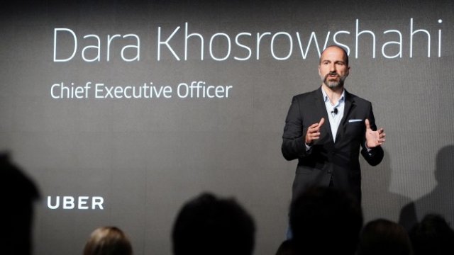 <p>
	Главният изпълнителен директор на Uber Technologies Inc. Дара Косровшахи по време на събитие в Ню Йорк. <em>Снимка: Ройтерс</em></p>
