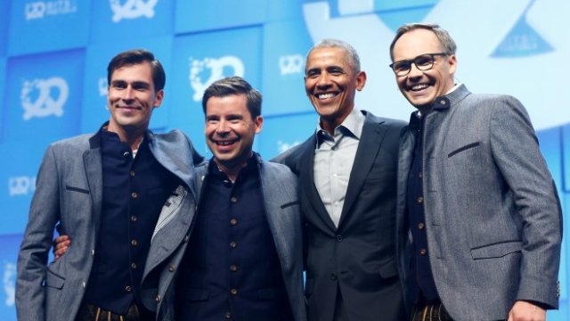 <p>
	Обама по време на откриването на конференцията в Мюнхен. <em>Снимка: Ройтерс</em></p>
