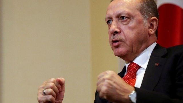 <p>
	Tурският президент Реджеп Тайип Ердоган. <em>Снимка: Ройтерс</em></p>
