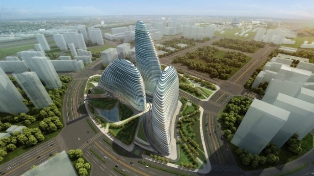 <p>
	Кулата Wangjing SOHO в Китай <em>Снимка: wangjingsoho.sohochina.com</em></p>
