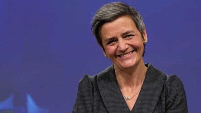 <p>
	Еврокомисарят по въпросите за конкуренцията Маргрете Вестагер.<em> Снимка: Bloomberg L.P.</em></p>
