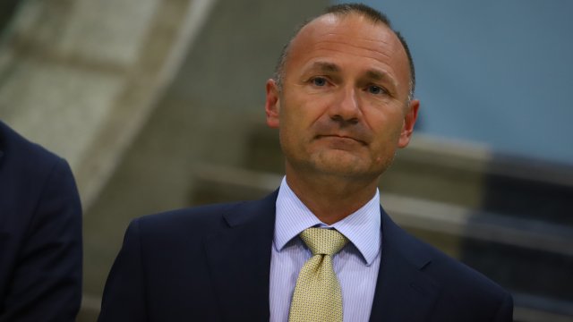 Росен Христов проведо брифинг за медиите. БГНЕС/НАДЕЖДА ПЕЕВА