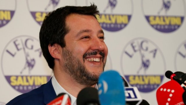 <p>
	Матео Салвини. <em>Снимка: Ройтерс</em></p>
