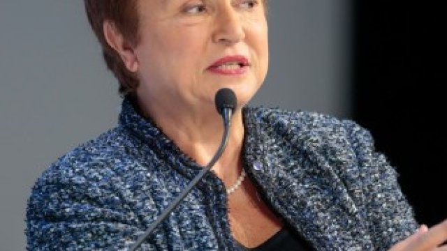 <p>
	Управляващият директор на МВФ Кристалина Георгиева.&nbsp;<em>Снимка: Jason Alden/Bloomberg</em></p>
