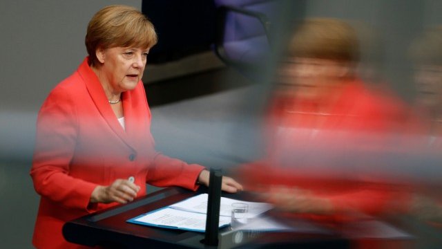 <p>
	Меркел:&nbsp;Европа преживя дни, чийто драматизъм едва ли може да бъде надминат. <em>Снимка: Ройтерс</em></p>
