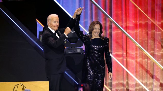 Джо Байдън и Камала Харис по време на церемонията по връчването на Phoenix Awards през септември. Снимка: Kevin Dietsch/Getty Images