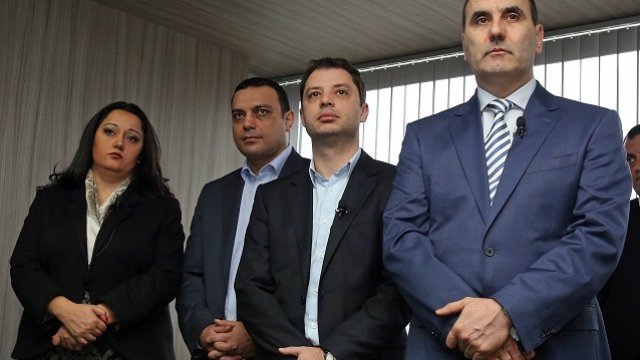 <p>
	<em>Част от министрите в кабинета &quot;Борисов&quot; представиха програмата за ново управление. Снимка: БТА</em></p>
