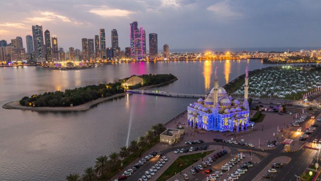 Шарджа на изгрев слънце. Снимка: Rustam Azmi/Getty Images