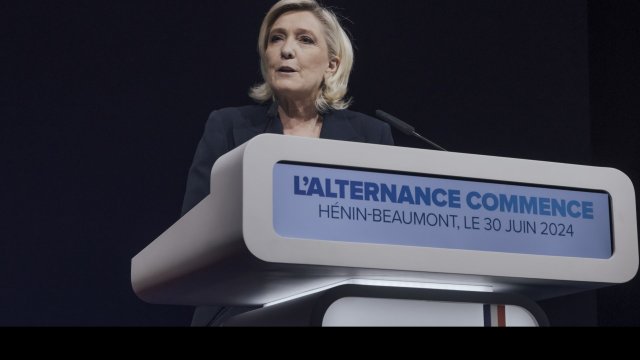 Лидерът на &quot;Национален сбор&quot; Марин льо Пен. Снимка: Bloomberg LP