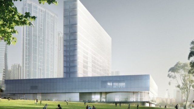 <p>
	Така ще изглежда новият музей. <em>Илюстрация: West Kowloon Cultural District Authority and Herzog &amp; de Meuron + TFP Farrells</em></p>
