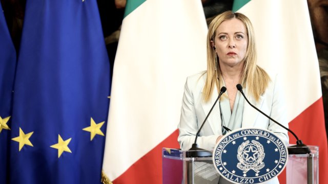 Италианският премиер Джорджа Мелони. Снимка: Alessia Pierdomenico/Bloomberg
