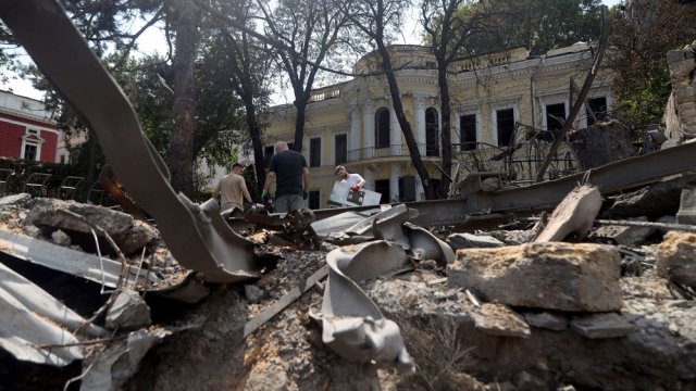 Удар по Одеса. Снимка: Bloomberg LP