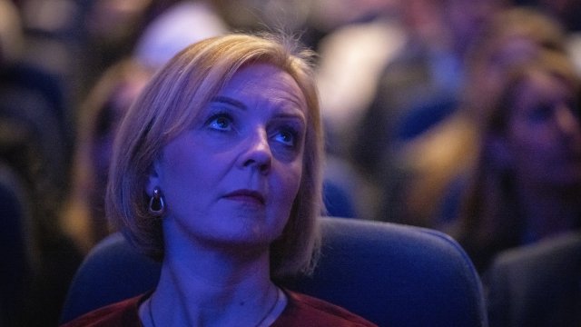 Тръс по време на конгреса на партията ѝ. Снимка:  EPA/TOLGA AKMEN