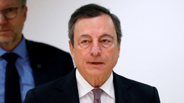 <p>
	<em>Президентът на Европейската централна банка Марио Драги, Снимка: Ройтерс</em></p>
