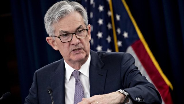 <p>
	Управителят на Федералния резерв на САЩ Джером Пауъл. <em>Снимка: Andrew Harrer/Bloomberg</em></p>
