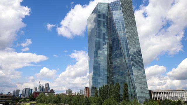 Сградата на ЕЦБ във Франкфурт. Снимка: Bloomberg L.P.