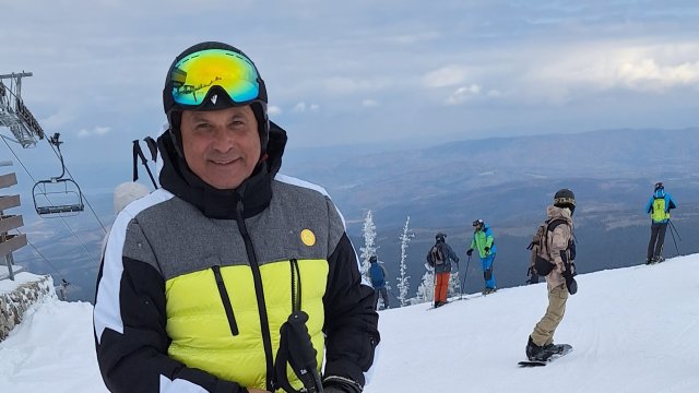 Веселин Данев на Боровец. Снимка: Личен архив