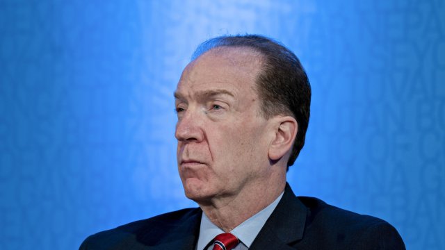 Президентът на Световната банка Дейвид Малпас. Снимка: Bloomberg LP