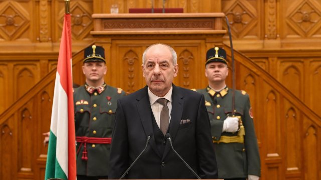 Унгарският президент Тамаш Шуйок. Снимка: EPA/БГНЕС