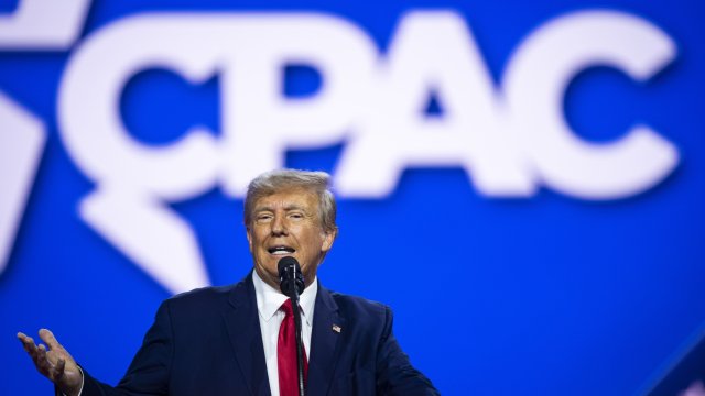 Тръмп по време на Conservative Political Action Conference. Снимка: Bloomberg