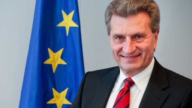<p>
	Еврокомисарят по енергетиката Гюнтер Йотингер. <em>Снимка: Европейската комисия</em></p>
