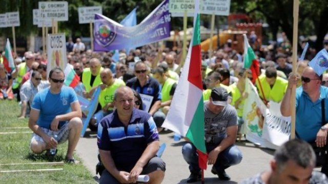 <p>
	Протест на служители в МВР. Снимка: <em>архив БТА</em></p>
