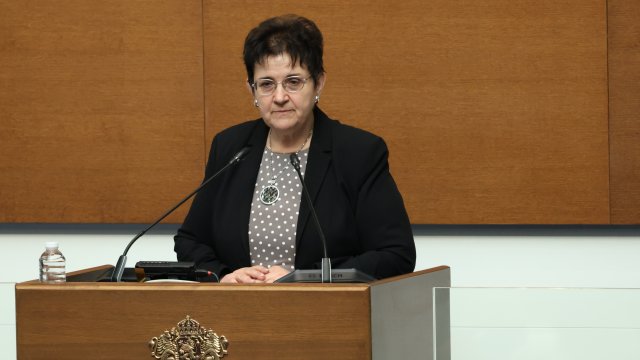 Служебният финансов министър Людмила Петкова. Снимка: БГНЕС/Антон Станков